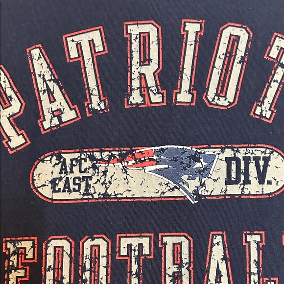 Fruit of the Loom Navy Patriots Football Tee - Picture 14 of 14
